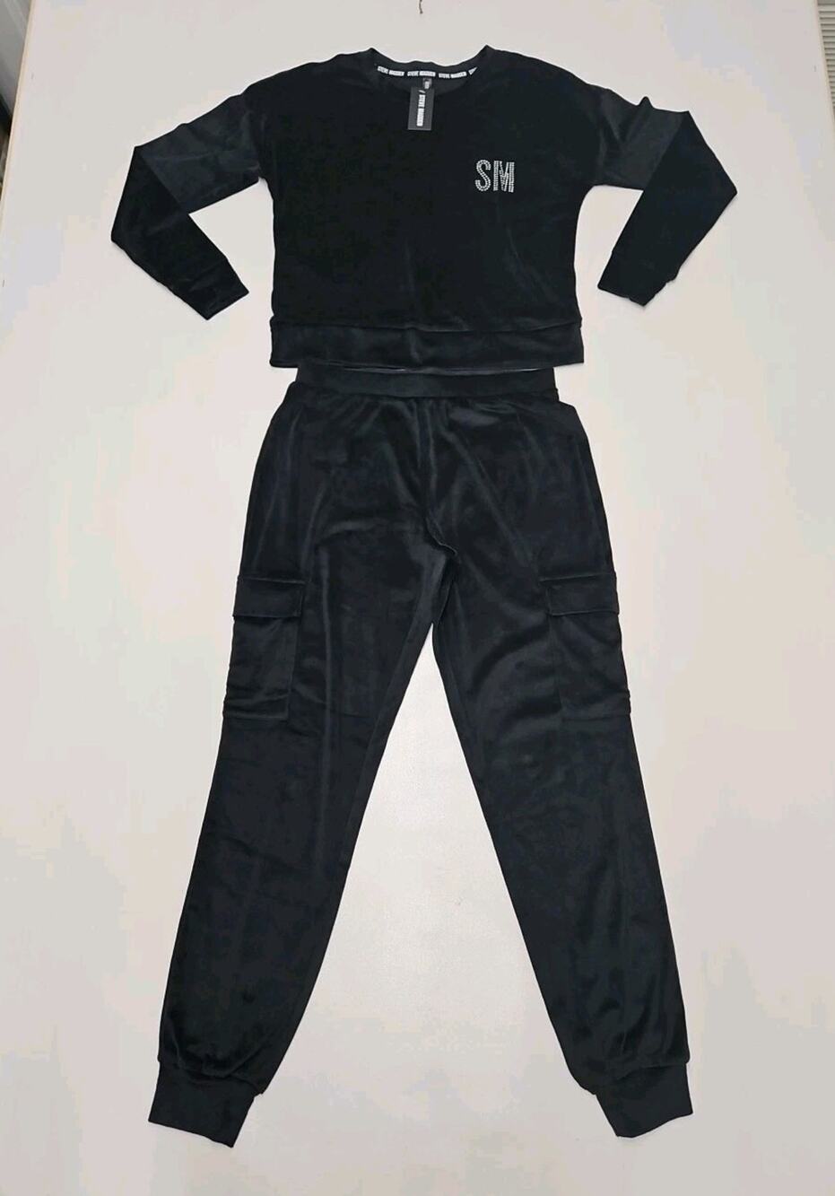 Steve Madden 2 Piece Pajama Set Size Small Color Black New